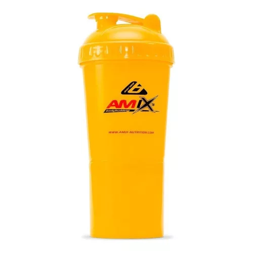 AMIX Shaker Monster Bottle 600ml Kapszula És Portartóval Orange (Narancssárga)
