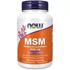   Now Foods MSM Methylsulfonylmethane 1000mg 120 Veg Capsules 120 Kapszula