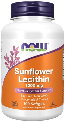 Now Foods Sunflower Lecithin 1200mg 100 Softgles 100 Gélkapszula