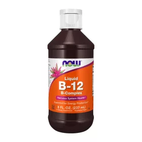 Now Foods B-12 B-Complex Liquid 8oz 237ml Unflavored (Ízesítetlen)