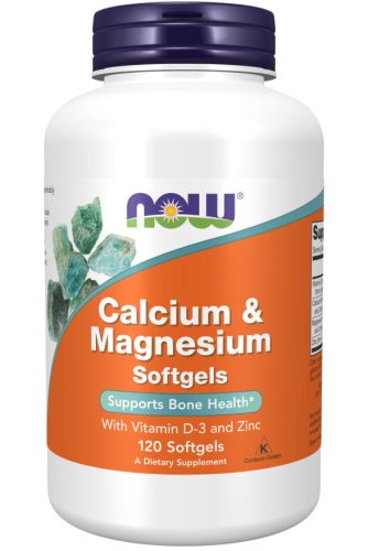 Now Foods Calcium & Magnesium Softgels With D-3 And Zinc 120 Softgels 120 Gélkapszula