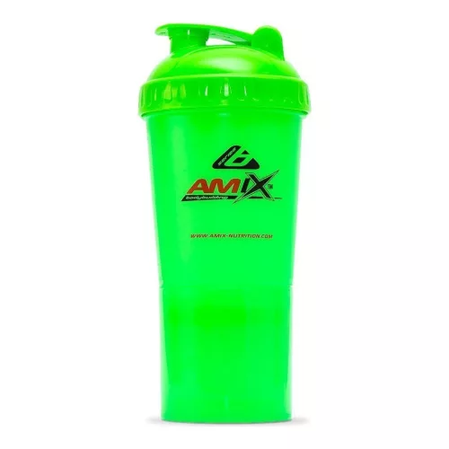 AMIX Shaker Monster Bottle 600ml Kapszula És Portartóval Green (Zöld)