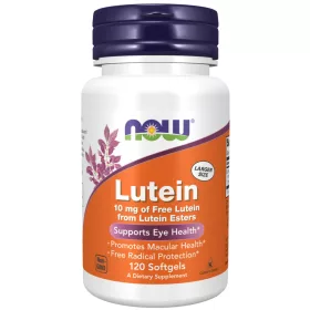   Now Foods Lutein 10mg Of Free Lutein From Lutein Esters 120 Softgels 120 Gélkapszula
