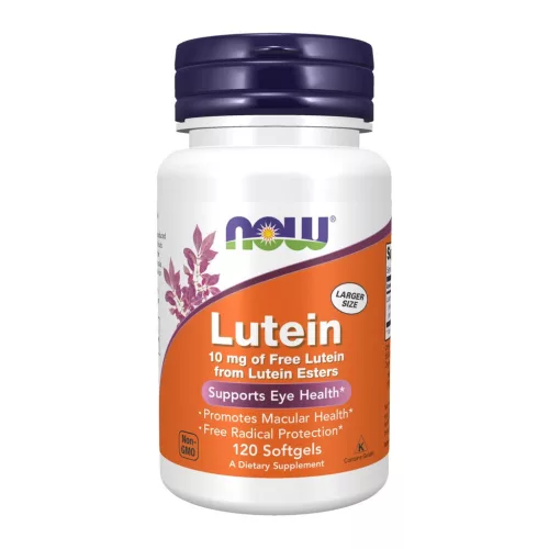 Now Foods Lutein 10mg Of Free Lutein From Lutein Esters 120 Softgels 120 Gélkapszula EXP.:2027/01/31