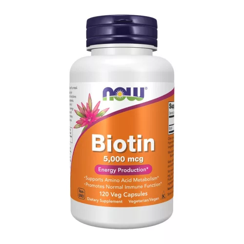 Now Foods Biotin 5000mcg 120 Veg Capsules 120 Kapszula