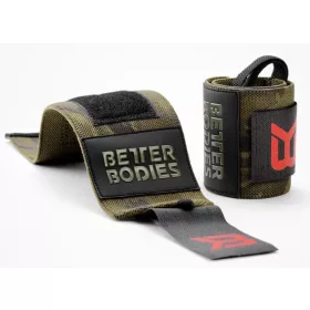 Better Bodies Camo Wrist Wraps Dark Green Camo (Terep)