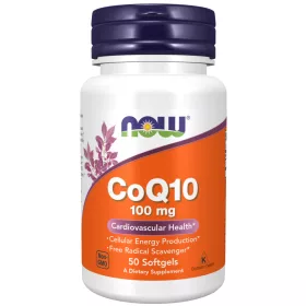 Now Foods CoQ10 100mg 50 Softgels 50 Gélkapszula
