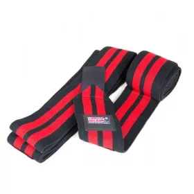 Gorilla Wear Knee Wraps 200cm/79inch Black/Red (Fekete/Piros) Térdbandázs