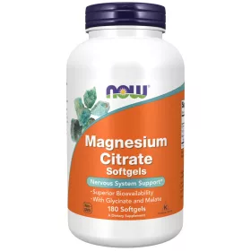   Now Foods Magnesium Citrate Softgels 180 Softgels 180 Gélkapszula