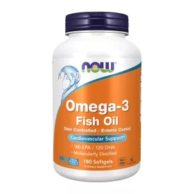 Now Foods Omega-3 Odor Controlled-Enteric Coated 180 Softgels 180 Gélkapszula