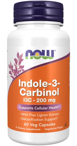 Now Foods Indole-3-Carbinol I3C 200mg 60 Veg Capsules 60 Kapszula