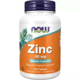 Now Foods Zinc 50mg 250 Tablets 250 Tabletta