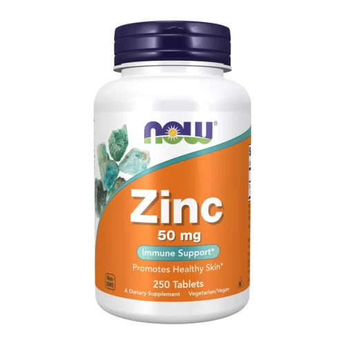 Now Foods Zinc 50mg 250 Tablets 250 Tabletta