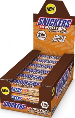 Snickers&Mars Karton HiProtein Bar 12x51-59g SNICKERS PEANUT BUTTER (Mogyoróvaj) EXP.:2025/12/12