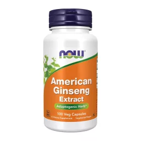 Now Foods American Ginseng 500mg 100 Veg Capsules 100 Kapszula