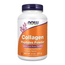 Now Foods Collagen Peptides Powder 8oz 227g Unflavored (Ízesítetlen)