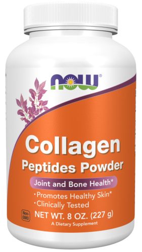 Now Foods Collagen Peptides Powder 8oz 227g Unflavored (Ízesítetlen)