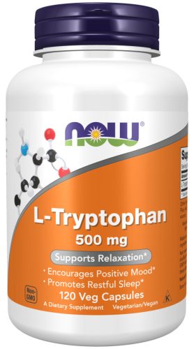 Now Foods L-Tryptophan 500mg 120 Veg Capsules 120 Kapszula