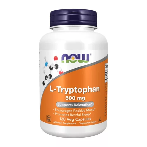 Now Foods L-Tryptophan 500mg 120 Veg Capsules 120 Kapszula