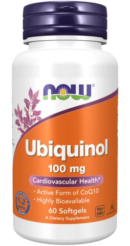 Now Foods Ubiquinol 100mg 60 Softgels 60 Gélkapszula
