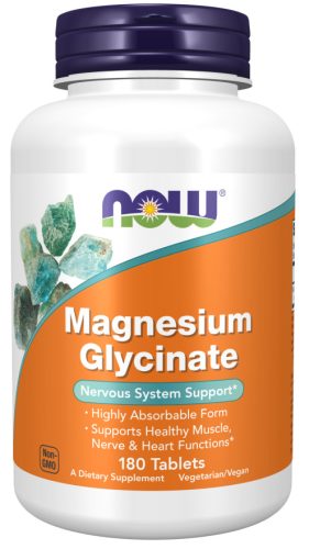 Now Foods Magnesium Glycinate 180 Tablets 180 Tabletta
