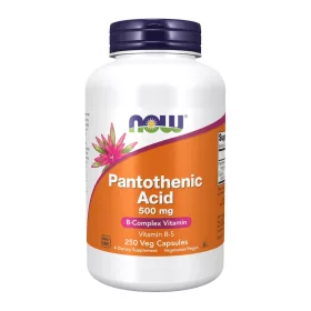 Now Foods Pantothenic Acid 500mg 250 Veg Capsules 250 Kapszula