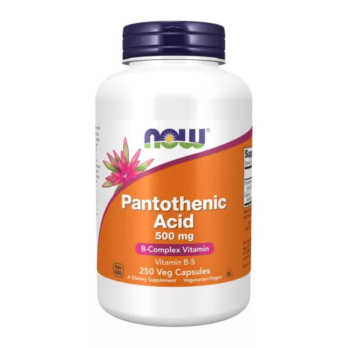 Now Foods Pantothenic Acid 500mg 250 Veg Capsules 250 Kapszula