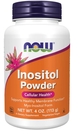Now Foods Inositol Powder 4oz 113g Unflavored (Ízesítetlen)