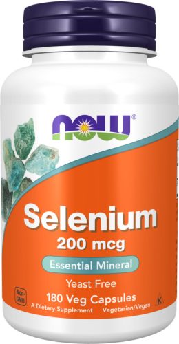Now Foods Selenium 200 mcg 180 Veg Capsules 180 Kapszula