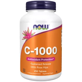   Now Foods C-1000 Sustained Release With Rose Hips 250 Tablets 250 Tabletta