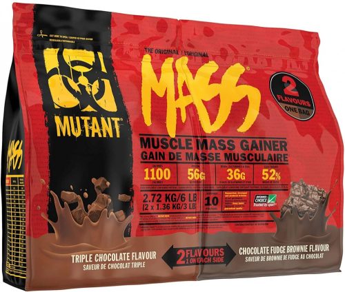 Mutant Mutant Mass 2 Flavours 1360g+1360g Triple Chocolate&Chocolate Fudge Brownie (Csoki&Brownie)