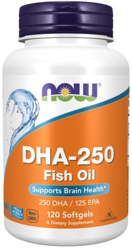Now Foods DHA-250 Fish Oil 250 DHA/125 EPA 120 Softgels 120 Gélkapszula