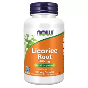 Now Foods Licorice Root 450mg 100 Veg Capsules 100 Kapszula