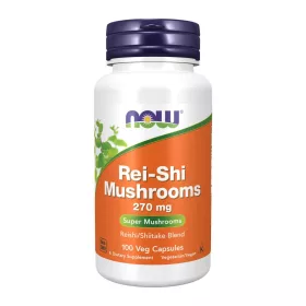 Now Foods Rei-Shi Mushrooms 270mg 100 VegCapsules 100 Kapszula