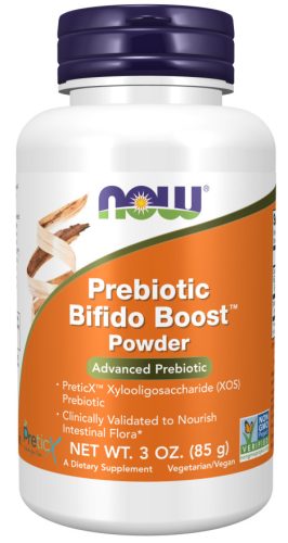 Now Foods Prebiotic Bifido Boost Powder 3oz 85g Unflavored (Ízesítetlen)