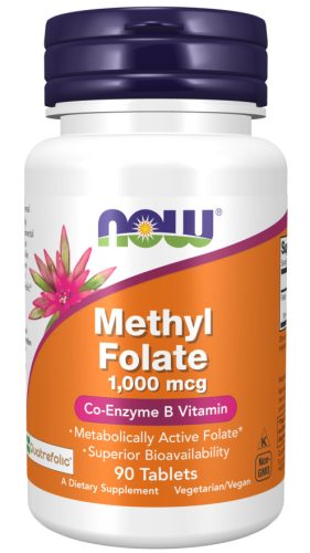 Now Foods Methyl Folate 1000mcg 90 Tablets 90 Tabletta
