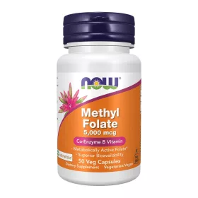 Now Foods Methyl Folate 5000mcg 50 Veg Capsules 50 Kapszula