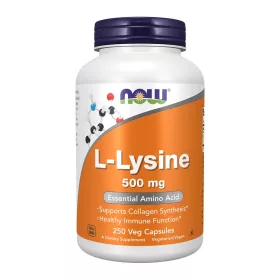 Now Foods L-Lysine 500mg 250 Veg Capsules 250 Kapszula