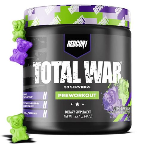 Redcon1 Total War EU 392g Sour Gummy Bear (Savanyú Gumicukor)