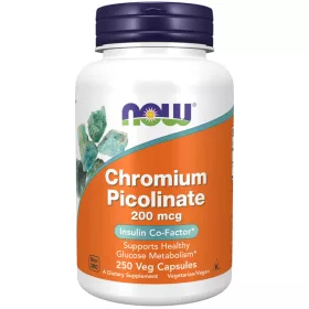   Now Foods Chromium Picolinate 200mcg 250 Veg Capsules 250 Kapszula