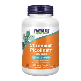 Now Foods Chromium Picolinate 200mcg 250 Veg Capsules 250 Kapszula