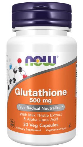 Now Foods Glutathione 500mg 30 Veg Capsules 30 Kapszula