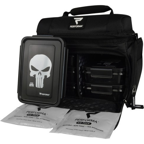 Performa Shakers Meal Prep Bag THE PUNISHER Black-White (Fekete-Fehér)