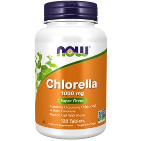 Now Foods Chlorella 1000mg 120 Tablets 120 Tabletta