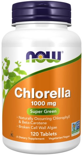Now Foods Chlorella 1000mg 120 Tablets 120 Tabletta