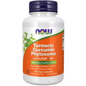   Now Foods Turmeric Curcumin Phytosome With Meriva 60 Veg Capsules 60 Kapszula