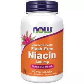   Now Foods Niacin 500mg Double Strength Flush Free 90 Veg Capsules 90 Kapszula