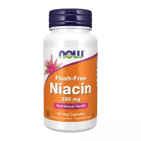 Now Foods Niacin Flush-Free 250mg 90 Veg Capsules 90 Kapszula