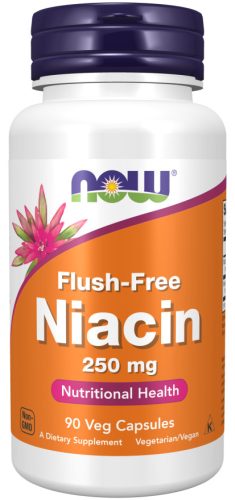 Now Foods Niacin Flush-Free 250mg 90 Veg Capsules 90 Kapszula