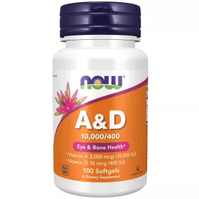   Now Foods Vitamin A&D 10000 IU/ 400 IU 100 Softgels 100 Gélkapszula